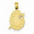 14k Gold Painters Pallet Pendant, Pendants for Necklace