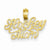 14k Gold Hockey Mom Pendant, Pendants for Necklace
