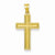 14k Gold Large Satin Cross Pendant, Pendants for Necklace