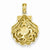 14k Gold Sea Turtle in a Shell Pendant, Pendants for Necklace
