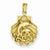 14k Gold Dolphins and Waves in a Shell Pendant, Pendants for Necklace
