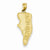 14k Gold Hilton Head Map Pendant, Pendants for Necklace