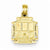 14k Gold Polished SF Train Pendant, Pendants for Necklace