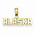 14k Gold Polished ALASKA Pendant, Pendants for Necklace