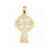 14k Gold Polished Celtic Cross Pendant, Pendants for Necklace