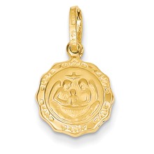 14k Gold Baptism Polished Charm hide-image
