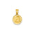 Satin & Polished Angel Charm in 14k Gold