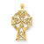 14k Gold Celtic Cross Charm hide-image