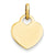 14k Gold Polished Heart Charm hide-image
