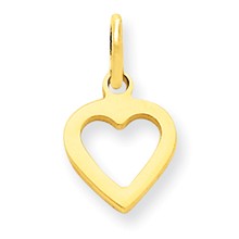 14k Gold Heart Charm hide-image