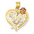 14k Gold Two-Tone W/rhodium Mom Charm hide-image