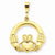 14k Gold Claddagh pendant, Gorgeous Pendants for Necklace