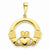 14k Gold Claddagh pendant, Lovely Pendants for Necklace