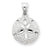 14k White Gold Sand dollar Charm hide-image