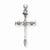 14k White Gold Nail Cross Pendant, Pendants for Necklace