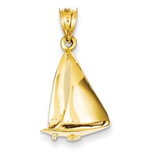 14k Gold Sailboat Charm hide-image