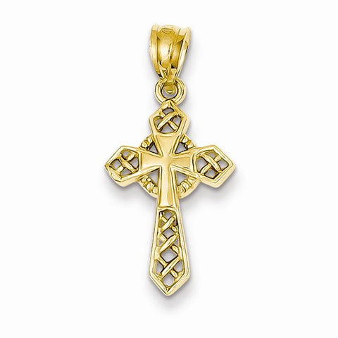 14k Gold Celtic Cross Pendant, Lovely Pendants for Necklace
