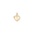 Initial I in Heart Charm in 14k Gold Two-tone
