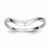 14k White Gold Swirl Ring