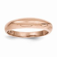 14k Rose Gold Polished Fancy Dome Ring