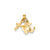 Faith, Hope & Charity Charm in 14k Gold