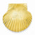 14k Gold Fits up to 10mm & 8mm Medium Scallop Shell Slide Pendant, Pendants for Necklace