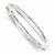 14K White Gold High Polished Hinged Bangle Bracelet