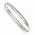 14K White Gold High Polished Hinged Bangle Bracelet