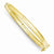 14K Yellow Gold Polished Safety Clasp Bangle Bracelet