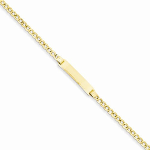 14K Yellow Gold Id Bracelet