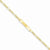 14K Yellow Gold Polished Id with Hollow Link Bracelet