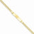 14K Yellow Gold Curb Linkmm Id Bracelet