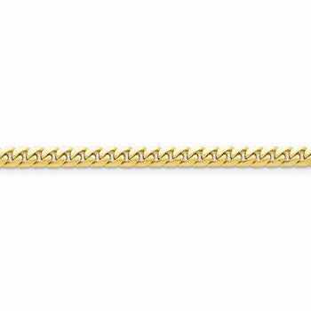 14K Yellow Gold Domed Curb Chain
