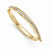 14K Yellow Gold Diamond Fascination Hinged Baby Bangle Bracelet