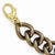 Bronze Brown & Gold-Tone Large Curb Link Bracelet