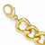 Bronze Polished Gold-Tone Large Curb Link Bracelet