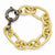 Bronze Black & Gold-Tone Rhodium-Plated Bracelet