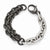 Bronze Hammered Black & White Rhodium Bracelet