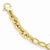 Bronze Hammered Gold-Tone Oval Fancy Bracelet