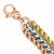 Bronze Polished Rhodium Tri-Color -Chain Bracelet