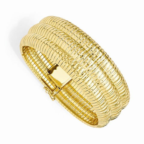 Bronze Polished Gold-Tone Cleopatra Bracelet