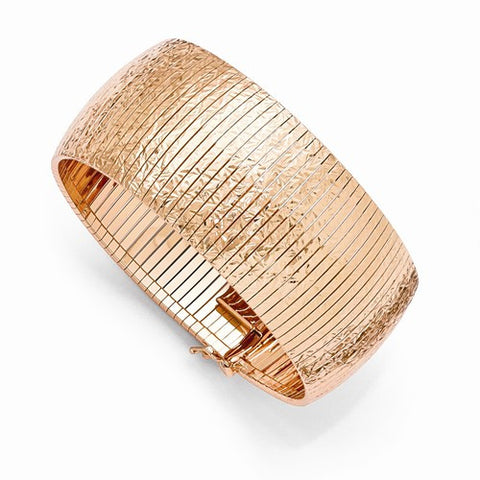 Bronze Etched Rose-Tone Cleopatra Bracelet