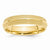 14k Yellow Gold 5mm Double Milgrain Comfort Fit Wedding Band