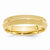 14k Yellow Gold 5mm Double Milgrain Comfort Fit Wedding Band