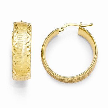 Bronze Brushed Gold-tone Hoop Earrings