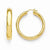 Bronze Polished Gold-tone Hoop Earrings