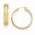 Bronze Etched Gold-tone Hoop Earrings