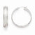 Bronze Etched Rhodium-plated Hoop Earrings