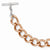 Bronze/Yellow Bronze Rose-Tone Rhodium-Plated Twist Necklace