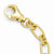 Textured Gold-Tone Oval Link Necklace